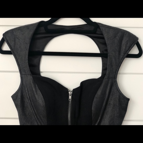 GUESS Black Zip Front Dress - Picture 2 of 3